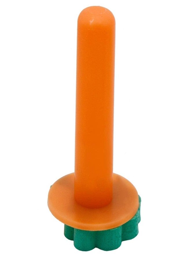 Brille Bee فرش طلاء إسفنجية من بريل بي، أشكال زهور، أدوات رسم فنية، طوابع جرافيتي يمكنك صنعها بنفسك لتعليم الأطفال في المراحل المبكرة (6 قطع بمقابض طوابع) - Image 3